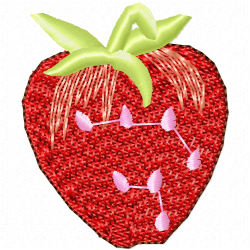 Strawberry Embroidery Design 7 Strawberry Embroidery Design 7